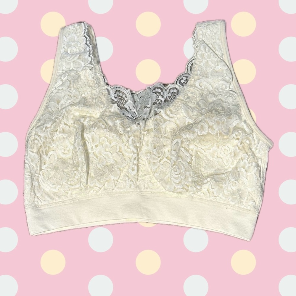 💐Soma Stretch Bra w/Lace Covering-Medium
